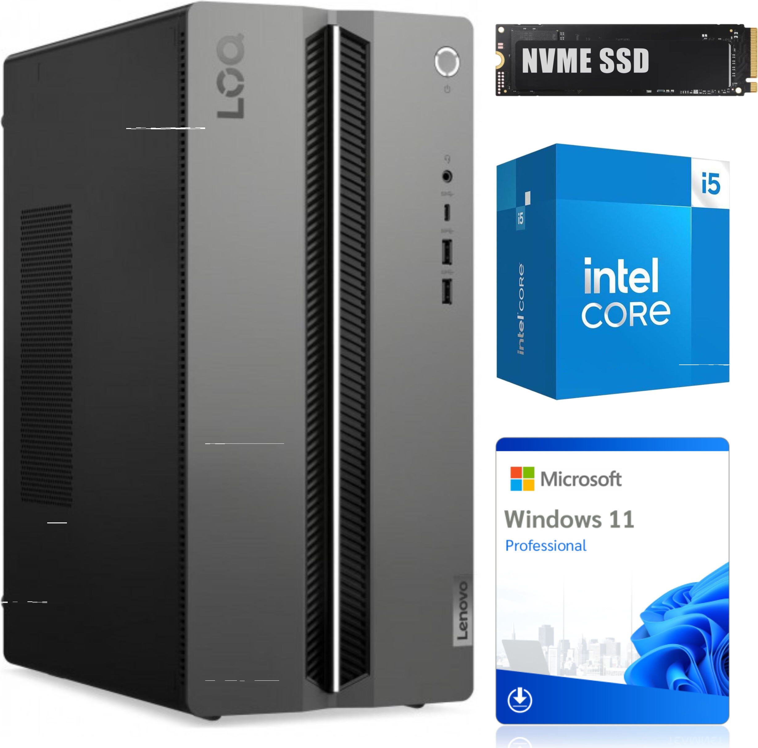 Počítač Lenovo LOQ 17 | Intel i5-14400F | 16 GB DDR5 | 1000 GB SSD | Win11 | Grade A