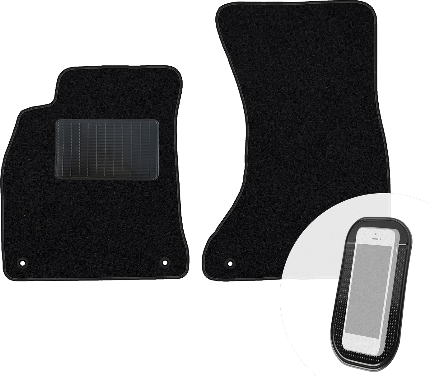 Wielganizator Fußmatten Für MG 4 (2022-) - 2-teiliges Set Vorne - Velours Basic - Rutschfeste Unterseite