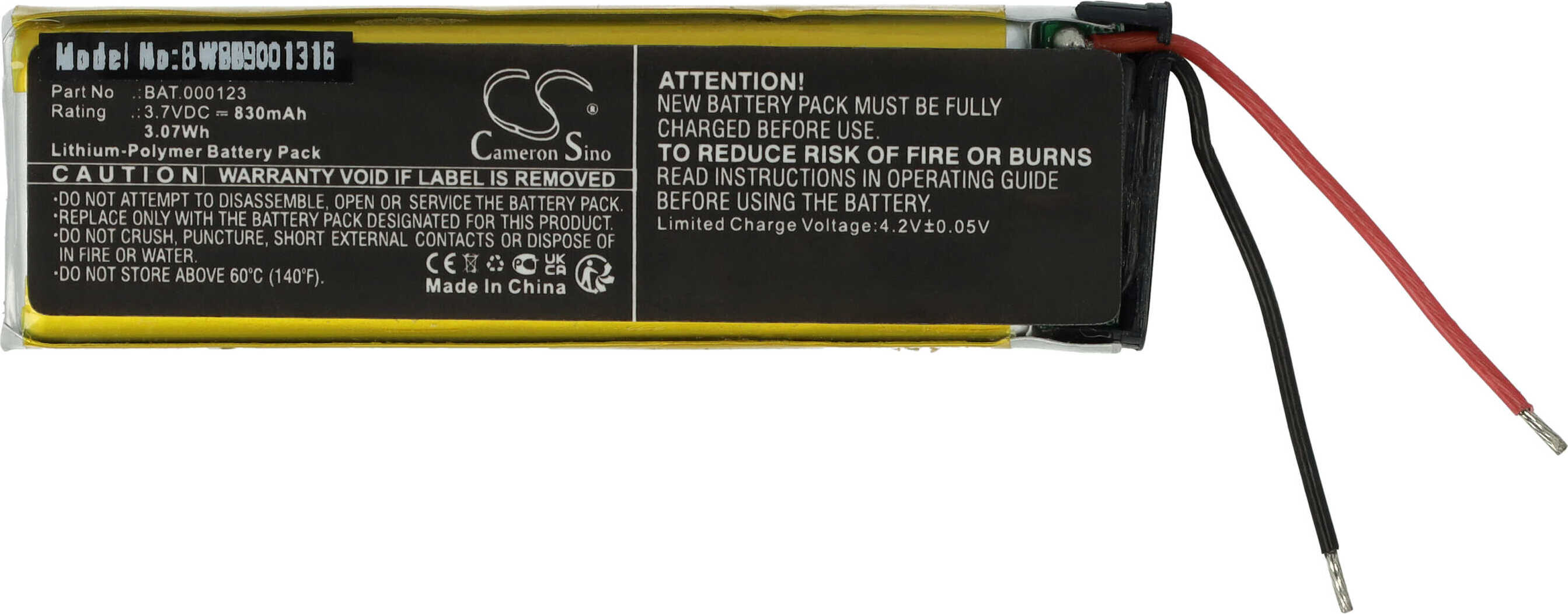 vhbw Akku kompatibel mit Philip Morris IQOS 3 Multi E-Zigarette Ladegerät (830 mAh, 3,7 V, Li-Polymer) 179140302