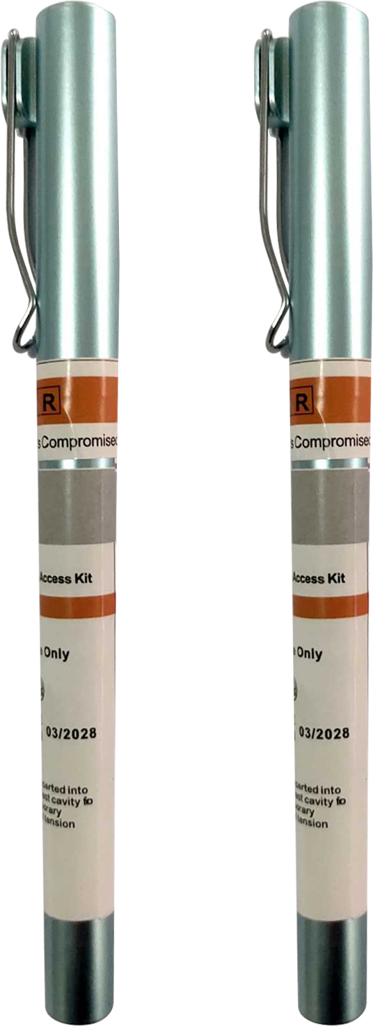 Bremen 1/2 Stück Outdoor Brust Dekompression Nadel Spannung Pneumothorax Relief Tragbare Körper Piercing Nadel Notfall Erste Hilfe Ausrüstung 4169572
