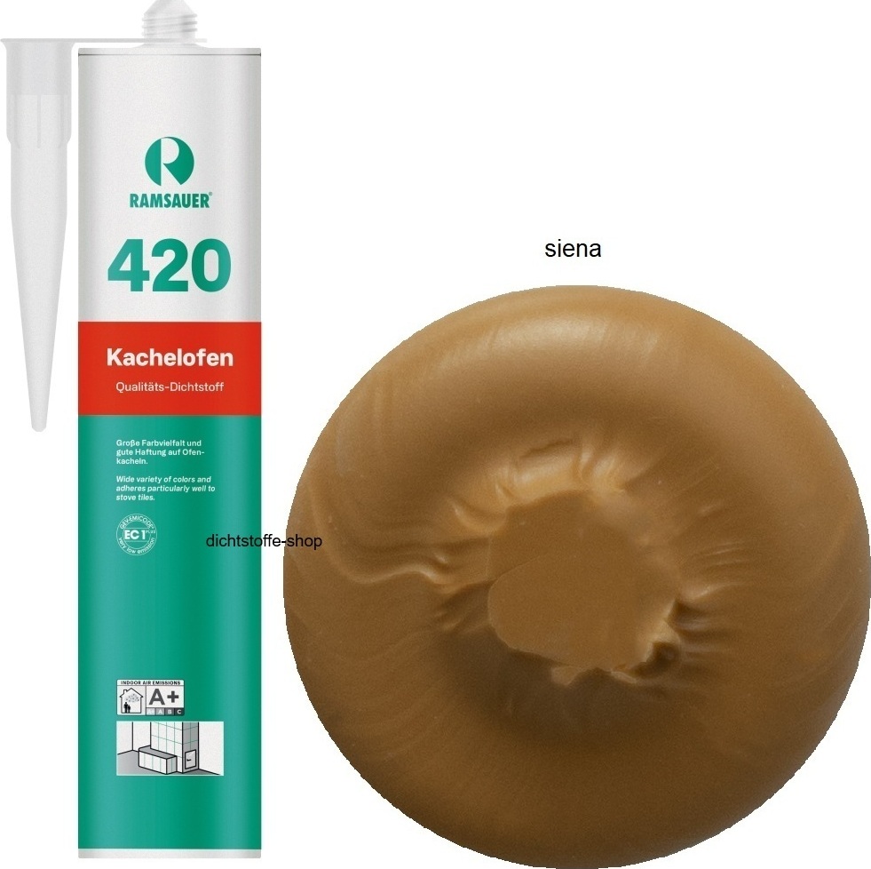 Ramsauer GmbH&Co.KG Ramsauer 420 Kachelofen 1K Acryl Dichtstoff 310ml Kartusche siena 2500317