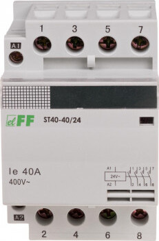 F&F Modulares Schütz ST40-40/24 Modulares Schütz 4 Schließer I=40A Spannung Spulen U=24V AC 3 Module