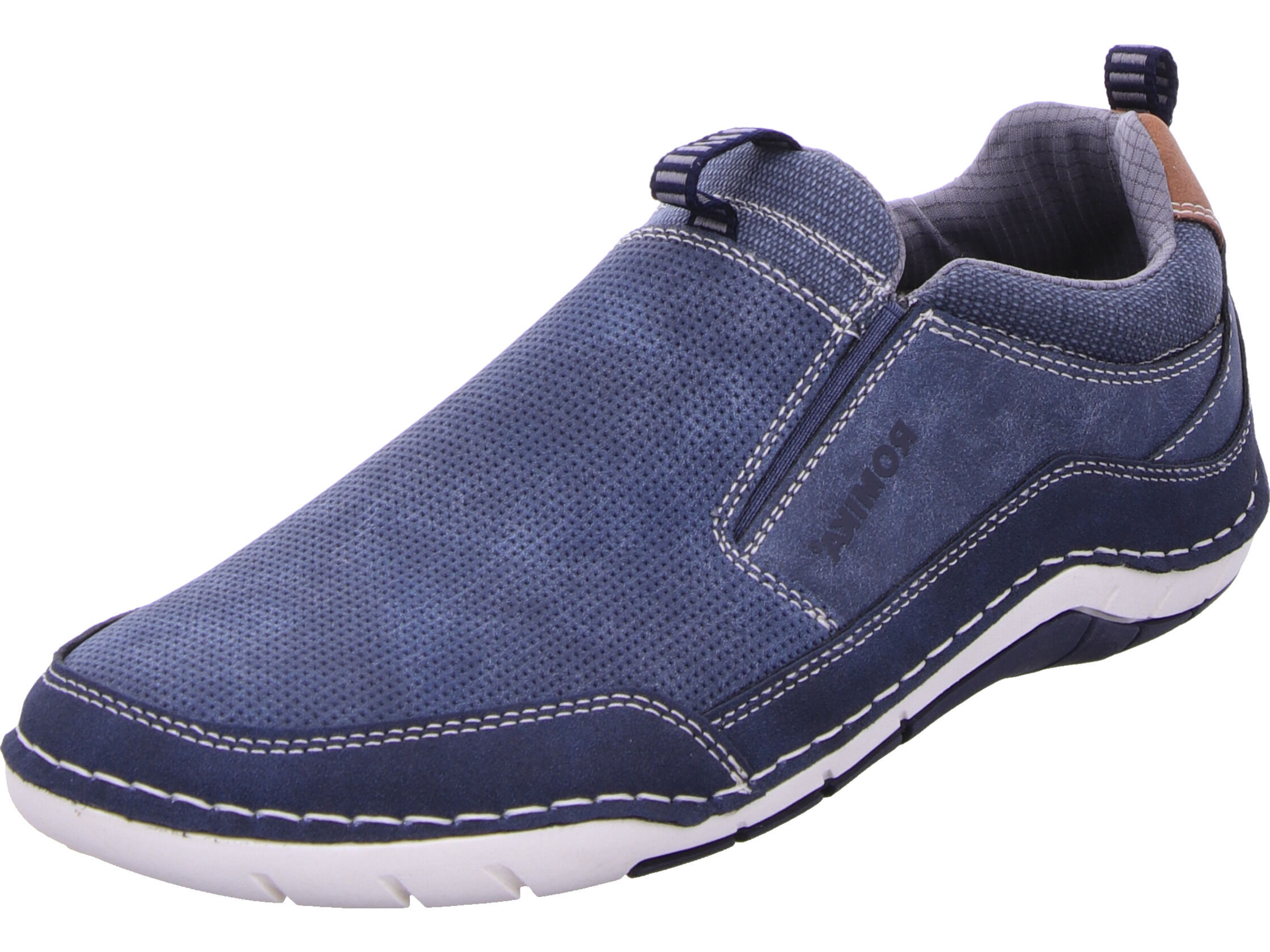 Romika Herren Slipper 22755-41, 22755-42, 22755-43, 22755-44, 22755-45, 22755-46 ROM-74R0051004 indigo 42 [Schuhe Mann]