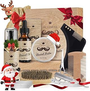Akhan Bledras Bartpflege Set für Männer, 11 in 1 Hochwertig Bart Männergeschenke, Bartshampoo, Bartöl, Bartbalsam, Bartkamm,Bartbürste,Aufbewahrungstasche, Weihnachtsgeschenke für Männer 174846207
