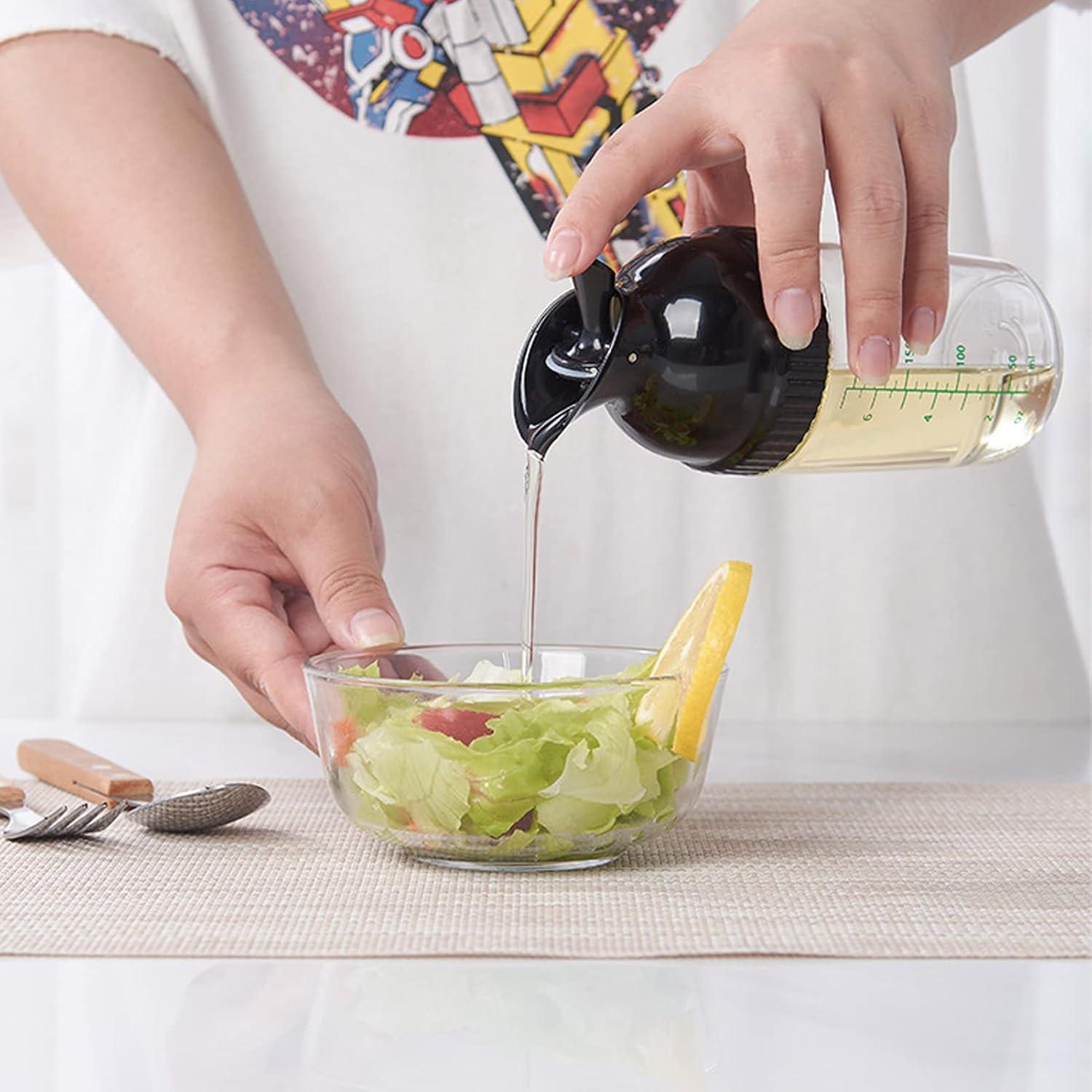 Markenlos Salatdressing Shaker Flasche - 200 ml - Multifunktional - BPA-frei