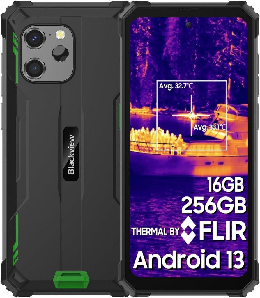 Blackview BV8900 Green Odolný osemjadrový smartfón, outdoorový mobilný telefón s 8 GB RAM a 256 GB pamäte