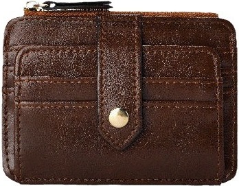 INF Schlankes, minimalistisches Kartenetui Kaffee 364405