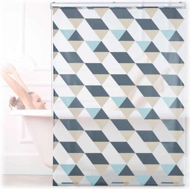 B2X Rollo für die Dusche mit geometrischem Design