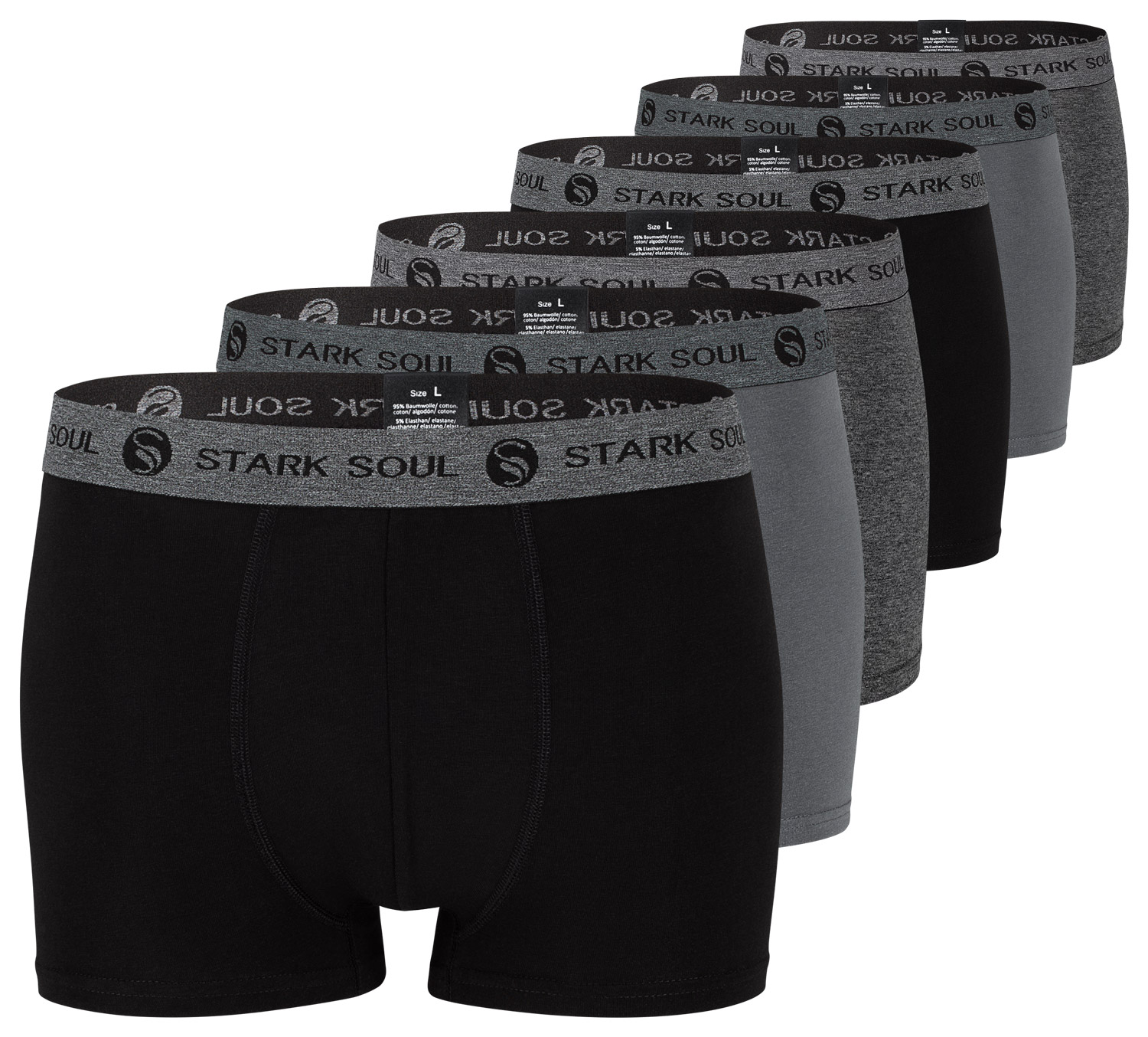 Stark Soul® Boxershorts 6'er Pack - Hipster