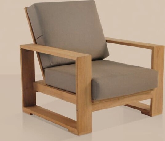 Vankúš na sedenie 70 cm x 69 cm pre záhradné kreslo Treviso / Udine červená