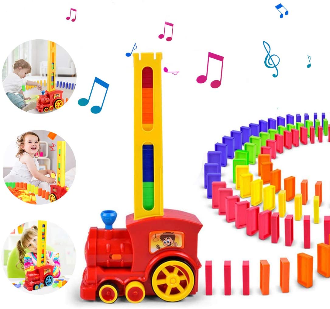 KinderKinder Tobar Lay and Play Domino Zug Lichter und Klänge Spielzeug Spielset 