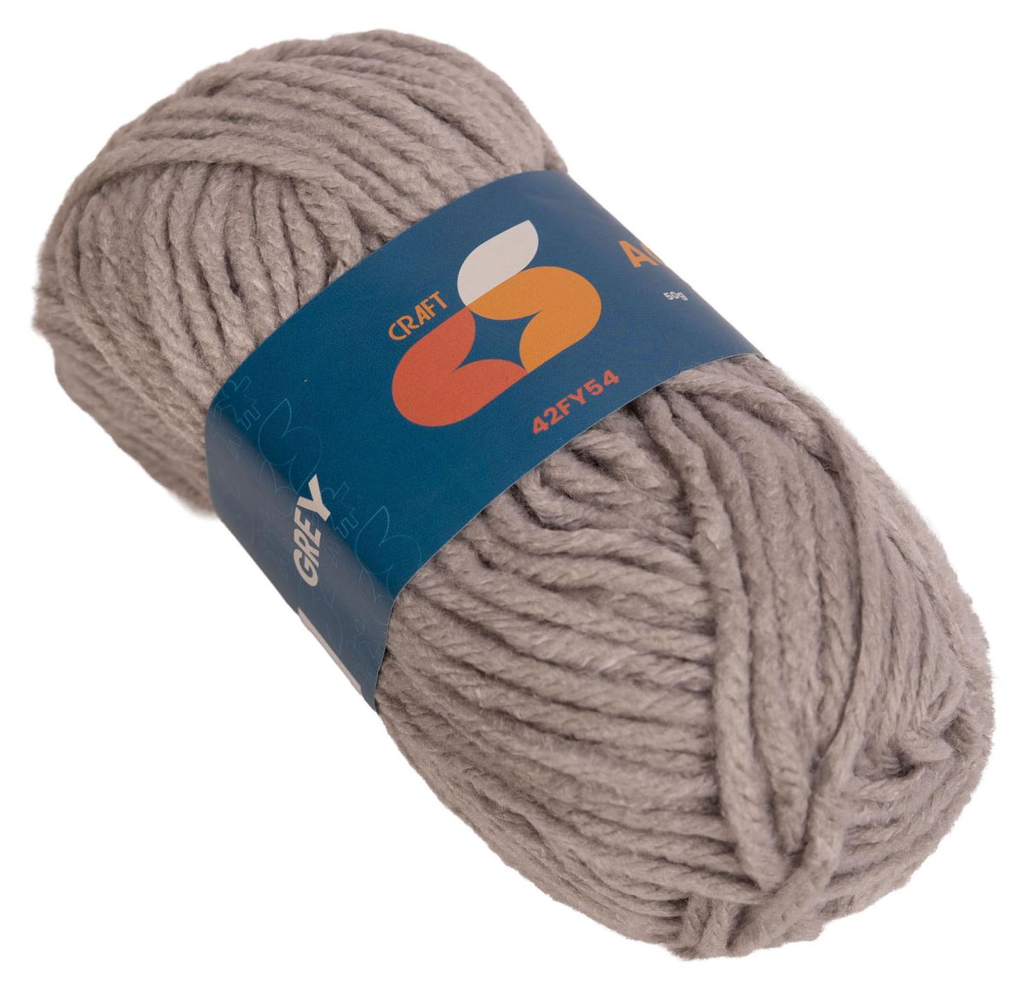 Colorations – Acrylgarn 4 mm – 50 g – Grau 42FY52