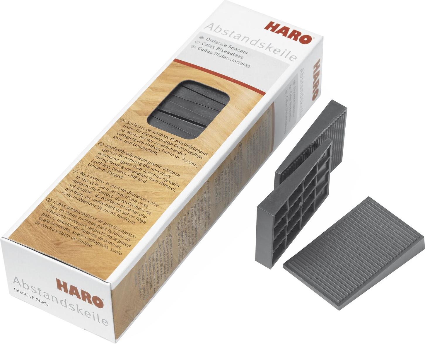 Haro Abstandskeile (Verlegekeile) Kunstoff-Abstandshalter für 8-20 mm Dehnfugen 403126