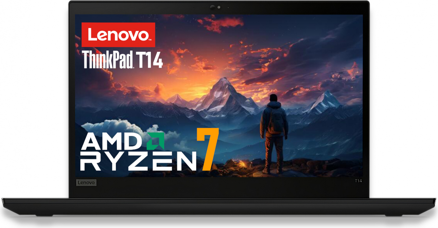 Lenovo ThinkPad T14 Ryzen 7 4750u 16GB 512GB SSD Dotykový FHD IPS Win11 Pro Trieda A-