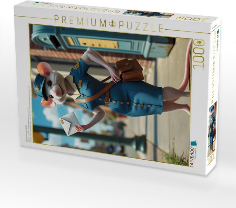 CALVENDO Puzzle Postzustellung mit Stil | 1000 Teile Lege-Größe 64x48cm Foto-Puzzle für glückliche Stunden