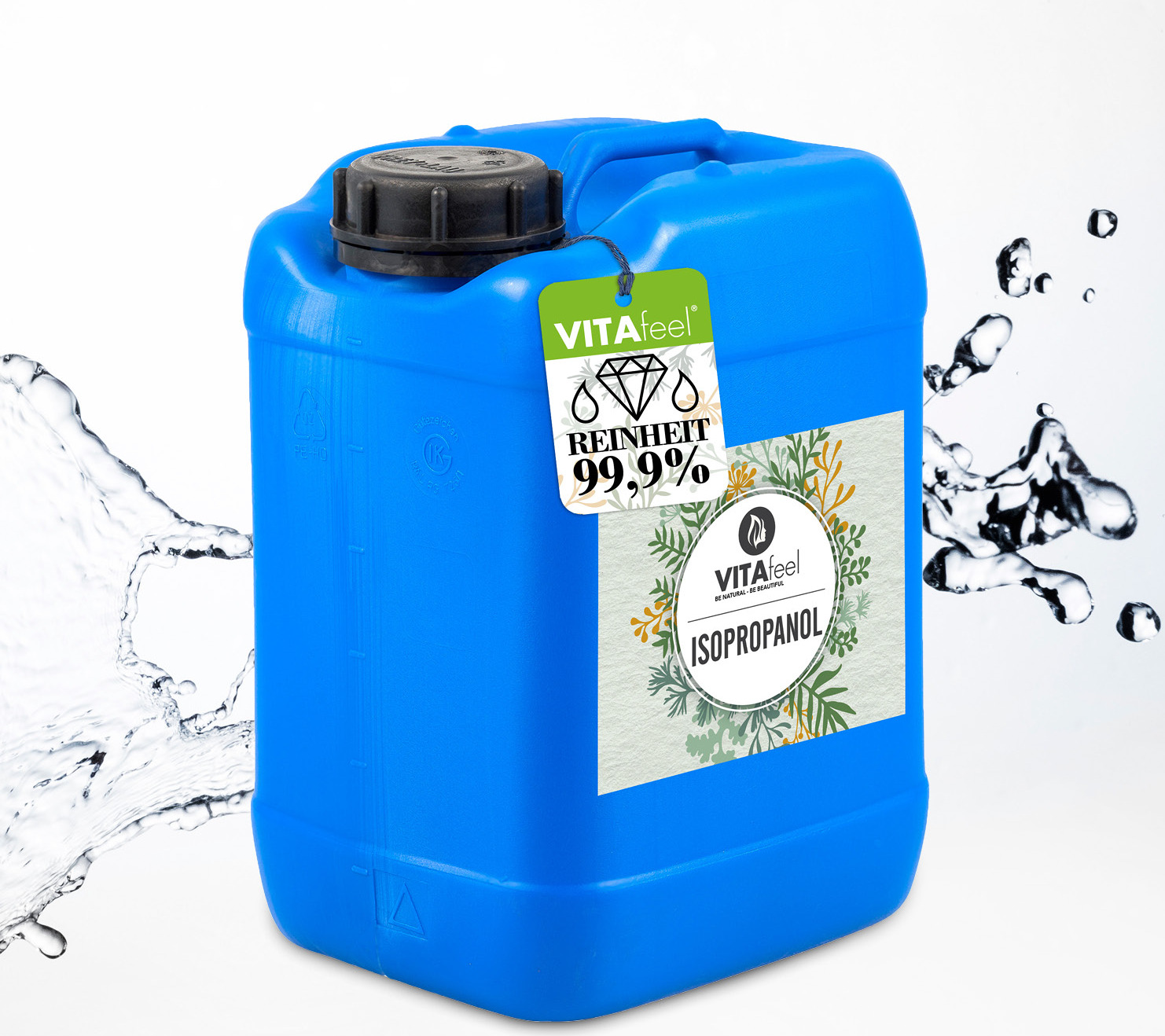 Ingo Steyer GmbH & Co. KG VitaFeel 5000ml Isopropylalkohol 99,9% | 5L Isopropanol Kanister 96909