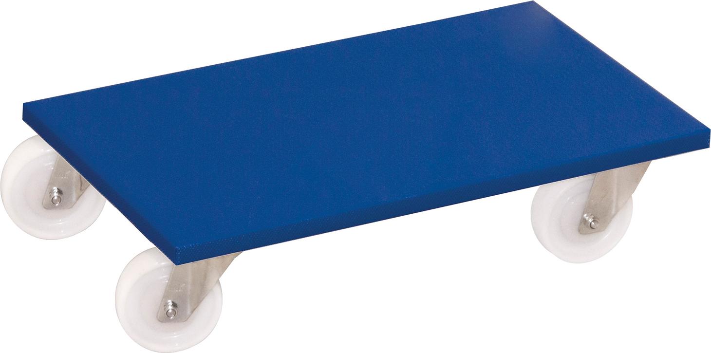 Variofit 2er Set Möbelhund mit Kunststofflenkrollen, Typ:Polyamidräder MH-934.003