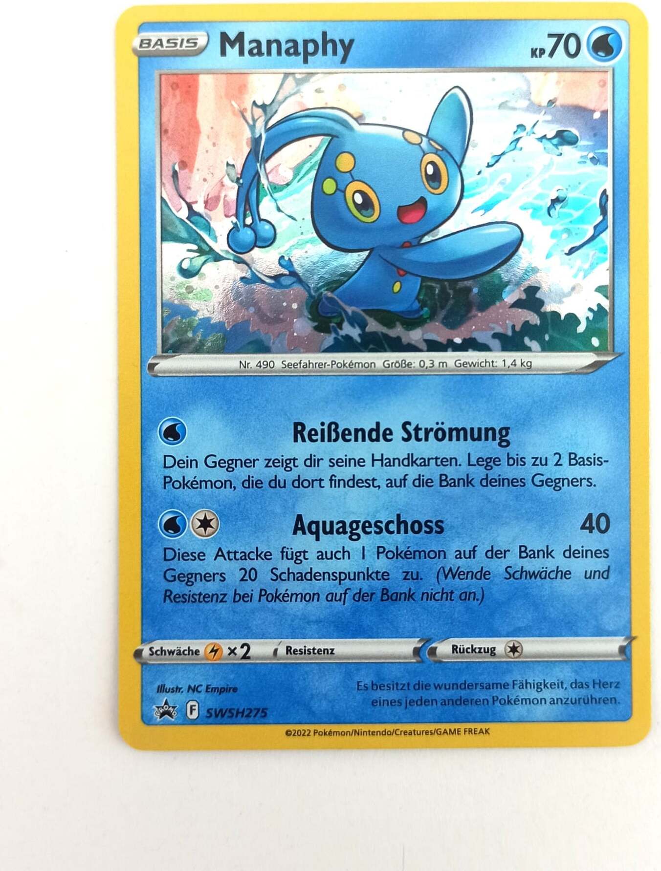Nintendo Pokemon Karte Manaphy SWSH275 Black Star Promo