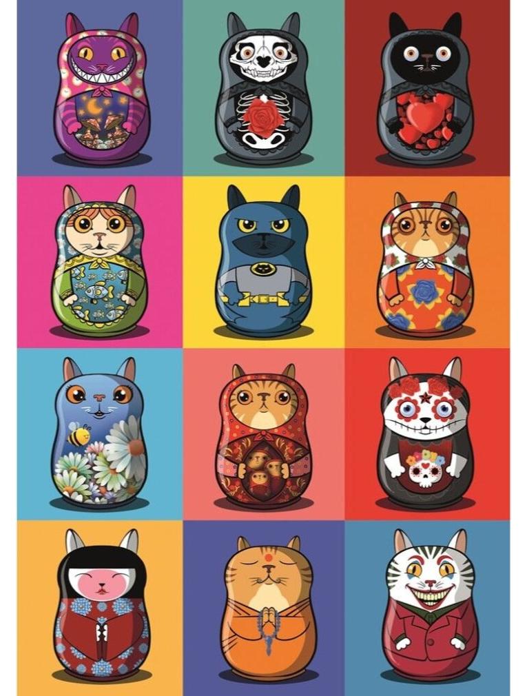 Magnolia Puzzle Catryoshka - 1000 Teile Puzzle Spielzeug 06694