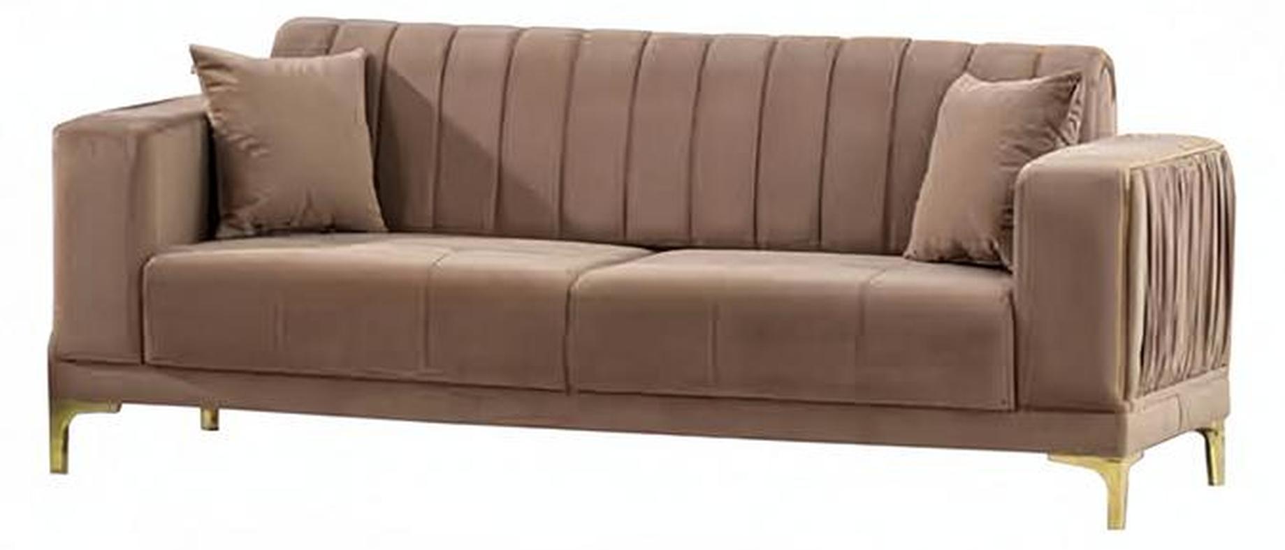 Sofa 3-Sitzer Wohnzimmer 3tlg Couch Komplettsofa Lounge-Garnitur Relaxgarnitur