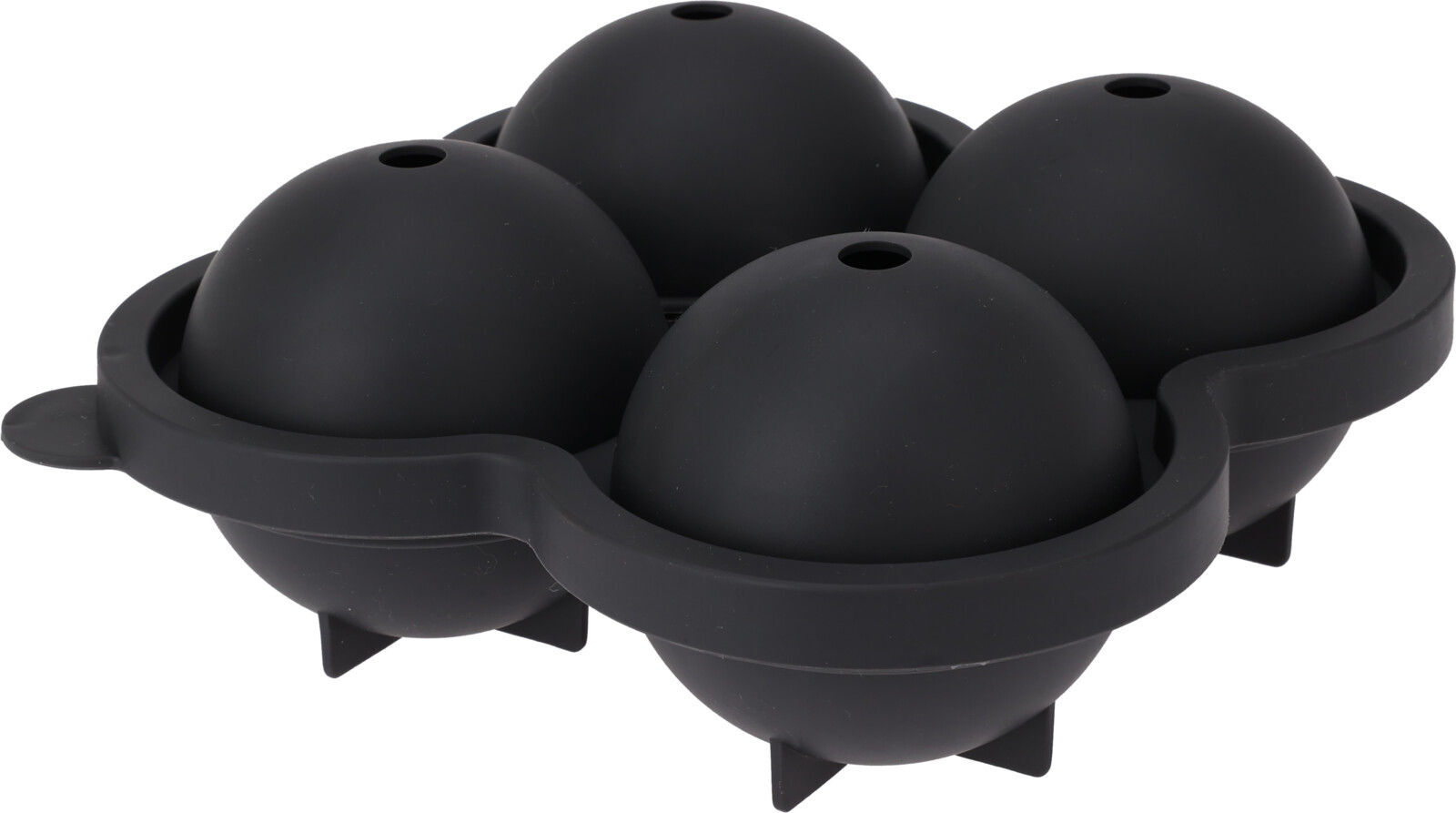 4-teilige Eiswürfelform Für Kugeln – Aus Silikon, Mit Deckel – Für Cocktails & Getränke