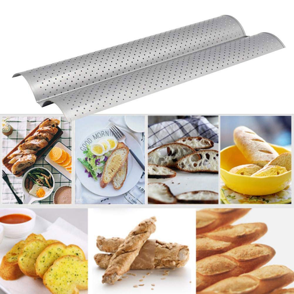 Cocosity Baguette-Backblech,Backblech,Edelstahl-Backform,Brot-Backblech,Backform