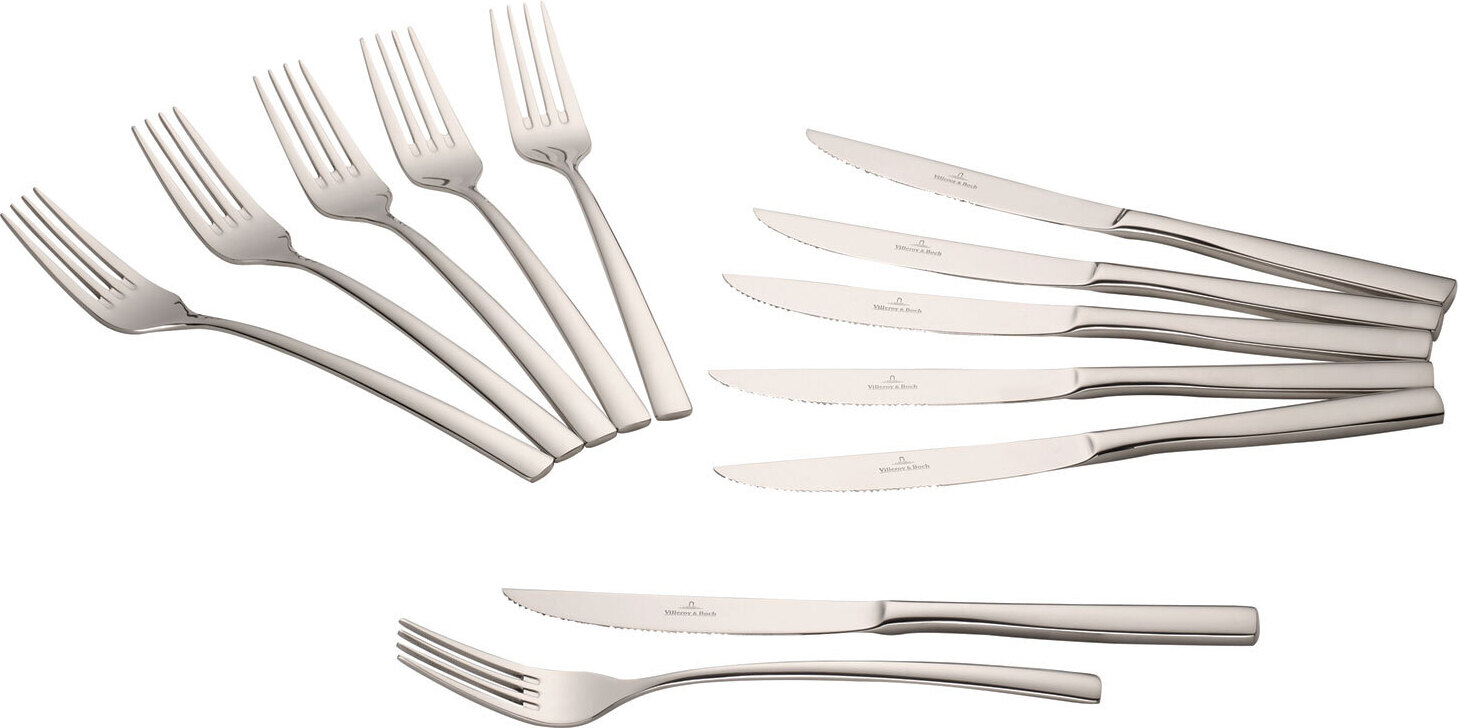 Villeroy & Boch Piemont Steakbesteck 12tlg. Spülmaschinenfest Edelstahl 18/10 98600717986