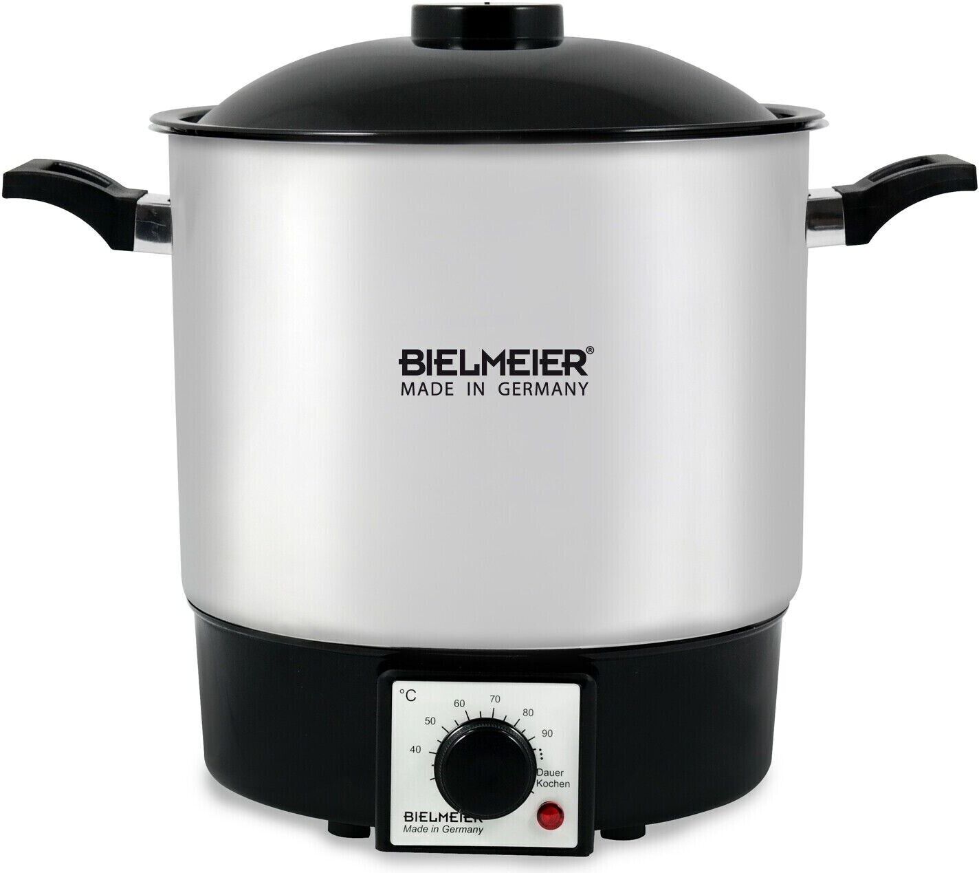 BIELMEIER Einkochautomat Einkocher Einkochtopf einwecken Edelstahl 9 Liter B990023