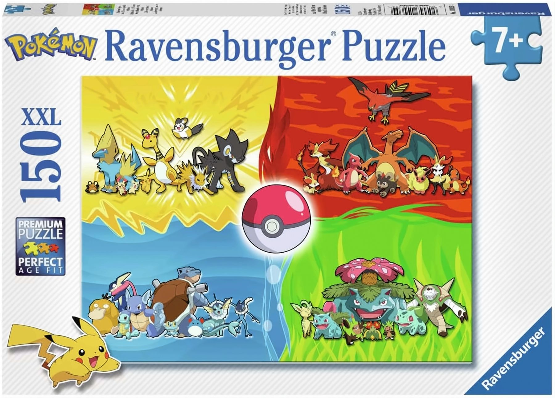 Ravensburger Puzzle Pokemon 300-Teilig XXL 13245 Wilde Pokemon neu 