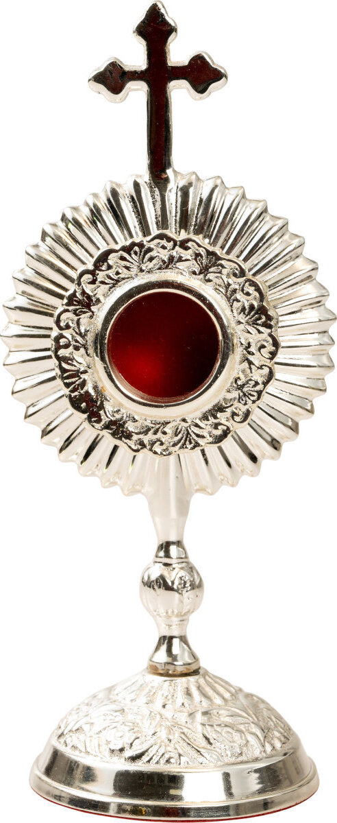 HECK Kirchenbedarf Reliquiar versilbert 17 cm HK12531.01