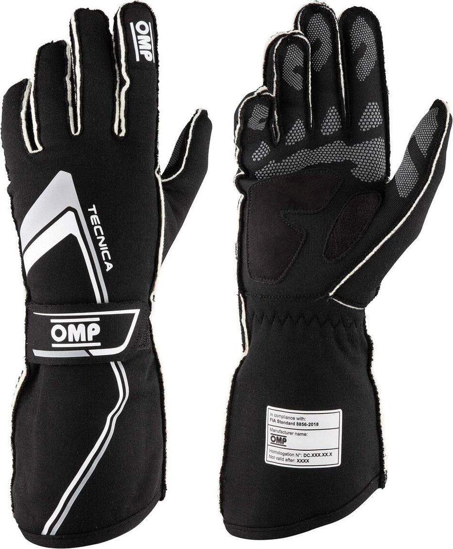 Handschuhe OMP TECNICA Schwarz XL FIA 8856-2018 (1 Stück) S37115303