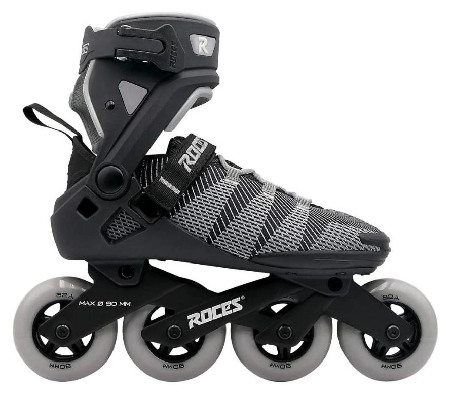 Roces Inline-Skates Roces R-EVO 90 Schwarz/Grau, 10,0, 45, 4x, 90