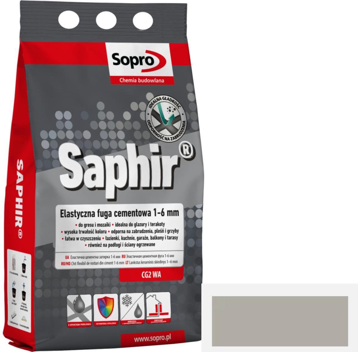 SOPRO SAPHIR FUGA 15 Fugenmörtel in Grau, 4kg, für Fugenbreiten von 1 bis 6 mm