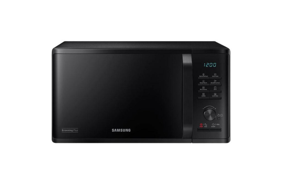 Mikrowelle, Samsung MG23K3515AK/OL, Mikrowelle, 23 l, Grill, 800 W, LED-Anzeige, Schwarz