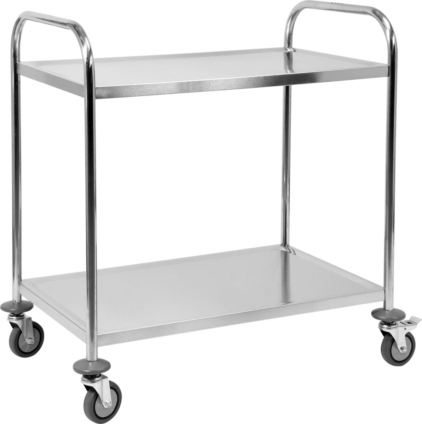 Runder Kellnerwagen mit 2 Böden YG-09090 YATO TRI-YG-09090