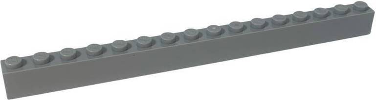 LEGO® 1x16 kociek Vysoké kocky Svetlo šedá - 2465 NEW! Množstvo 100x