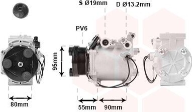 VAN WEZEL 3200K242 Vzduchový kompresor