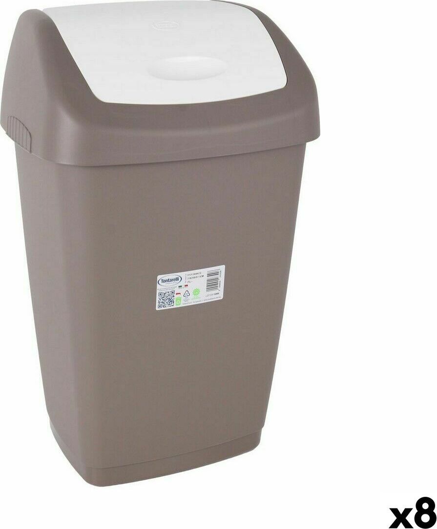 Kôš na odpadkový papier Tontarelli Aurora inclination hnedý (8 kusov)