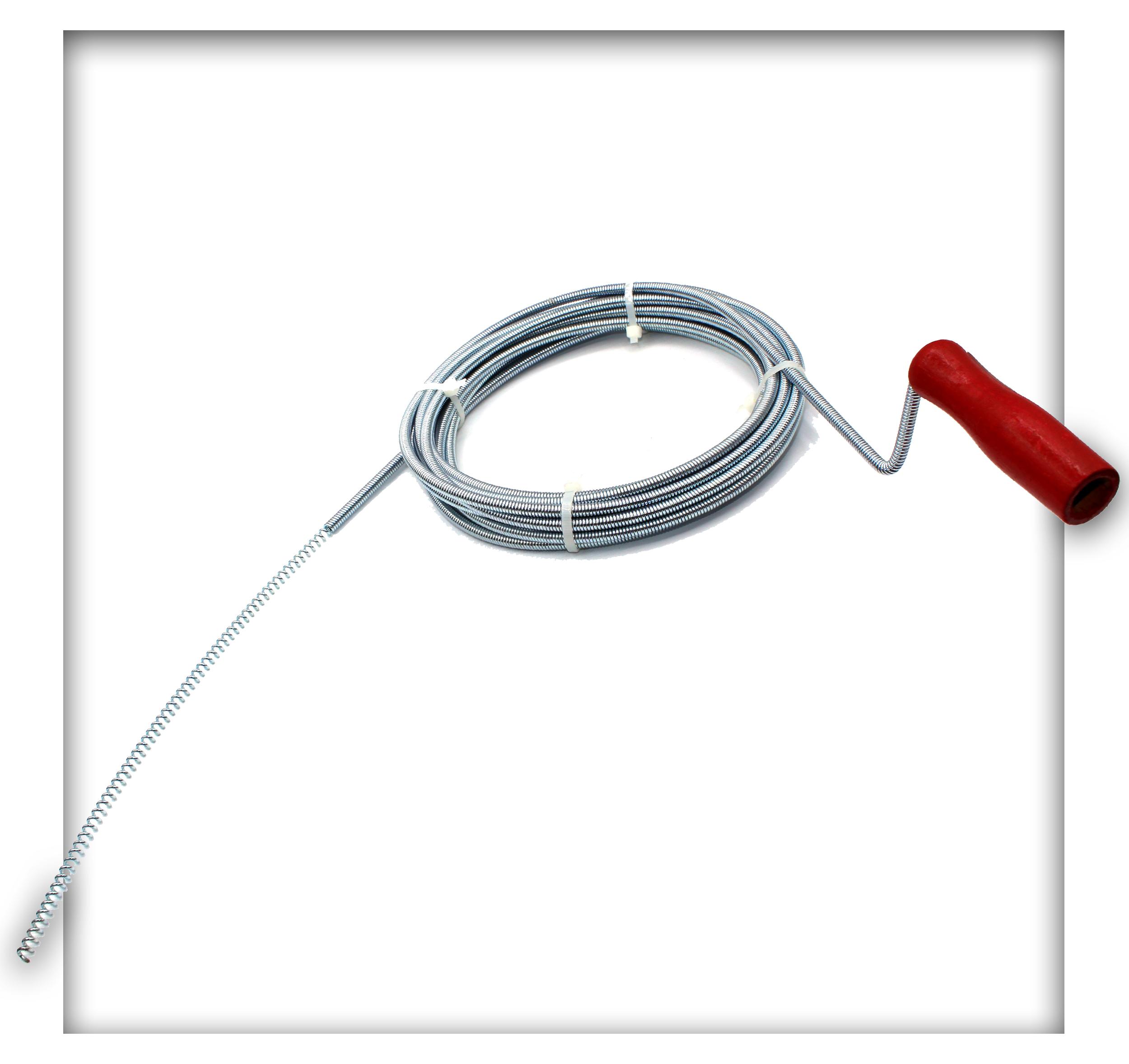 KIESKÖNIG Rohrspirale Rohrreinigungswelle Rohrreinigungsspirale Abflussreiniger S 5 m x 5 mm