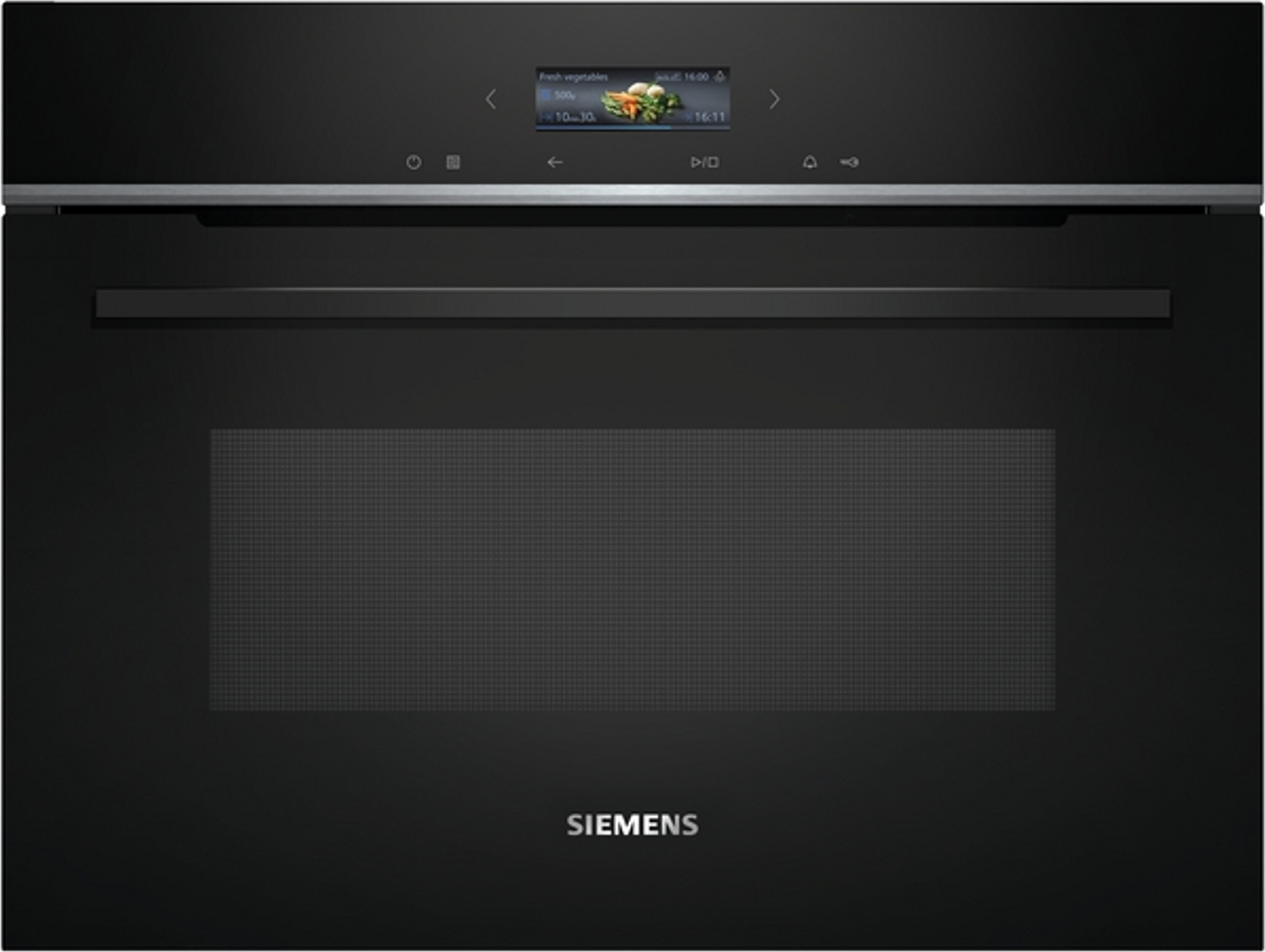 Siemens CE732GXB1, iQ700, Einbau-Mikrowelle, 60 x 45 cm, Schwarz, Edelstahl