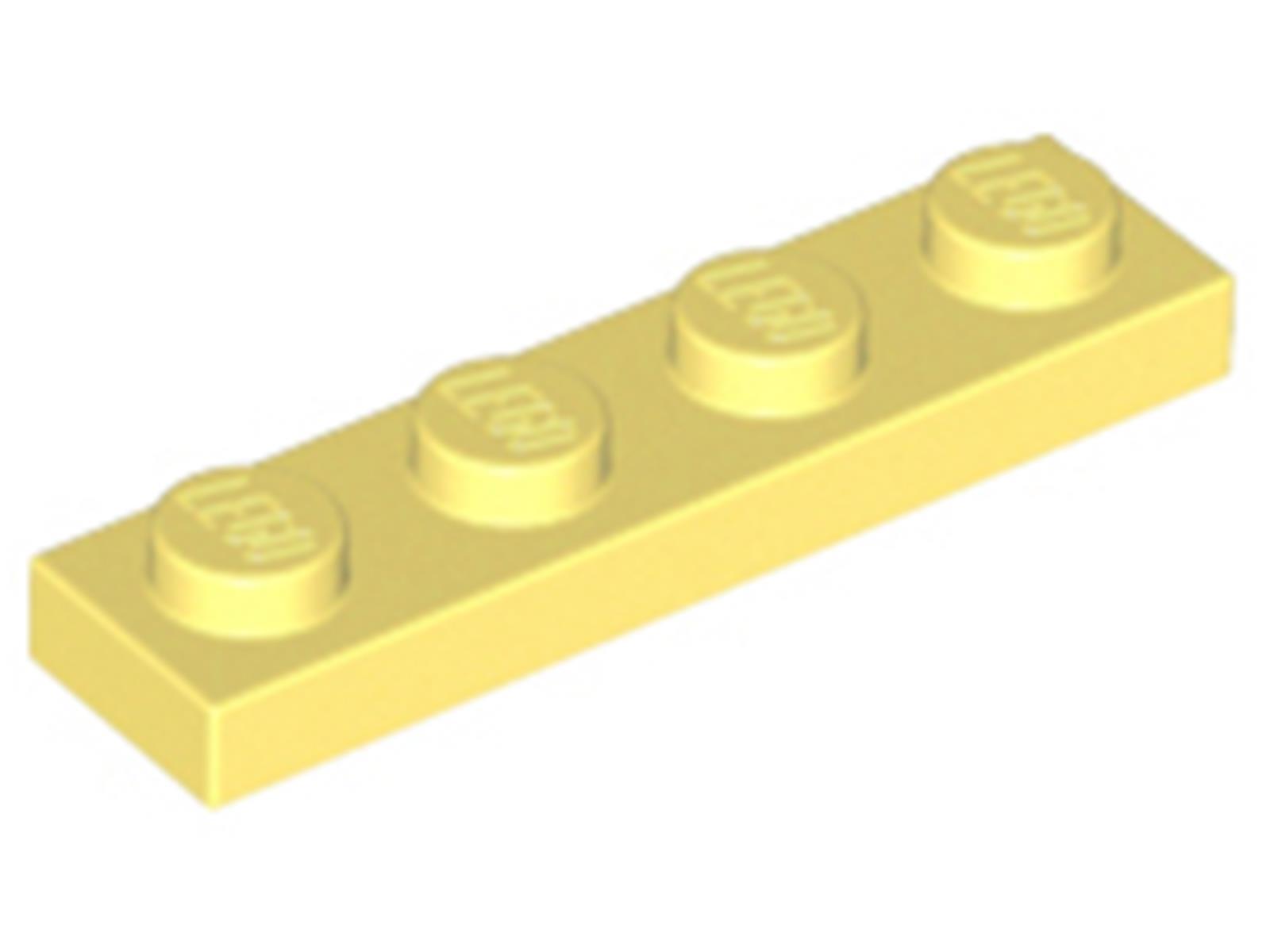 Lego® 1x4 doska 3710 - 100 kusov Svetlá svetložltá