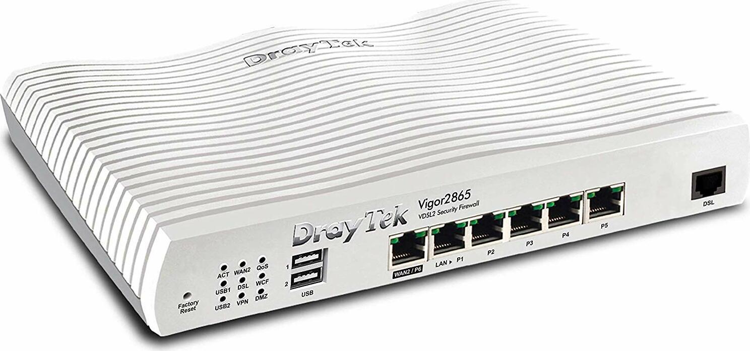 DrayTek Vigor 2865 Supervectoring Modem Security Firewall VPN Router Annex-B