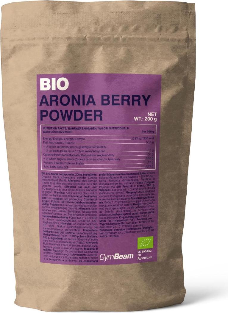GymBeam Bio GymBeam - Aroniabeeren-Pulver 200 g