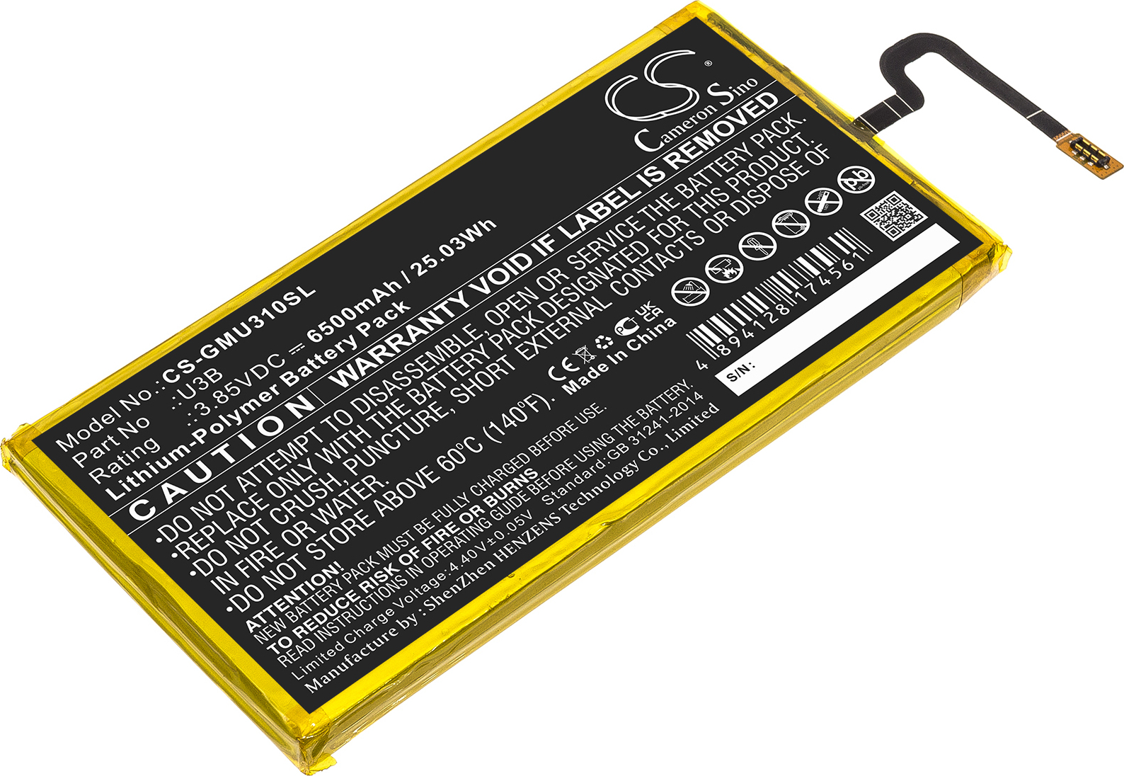 TECHTEK Akku Kompatibel mit [GlocalMe] U3B Ersetzt