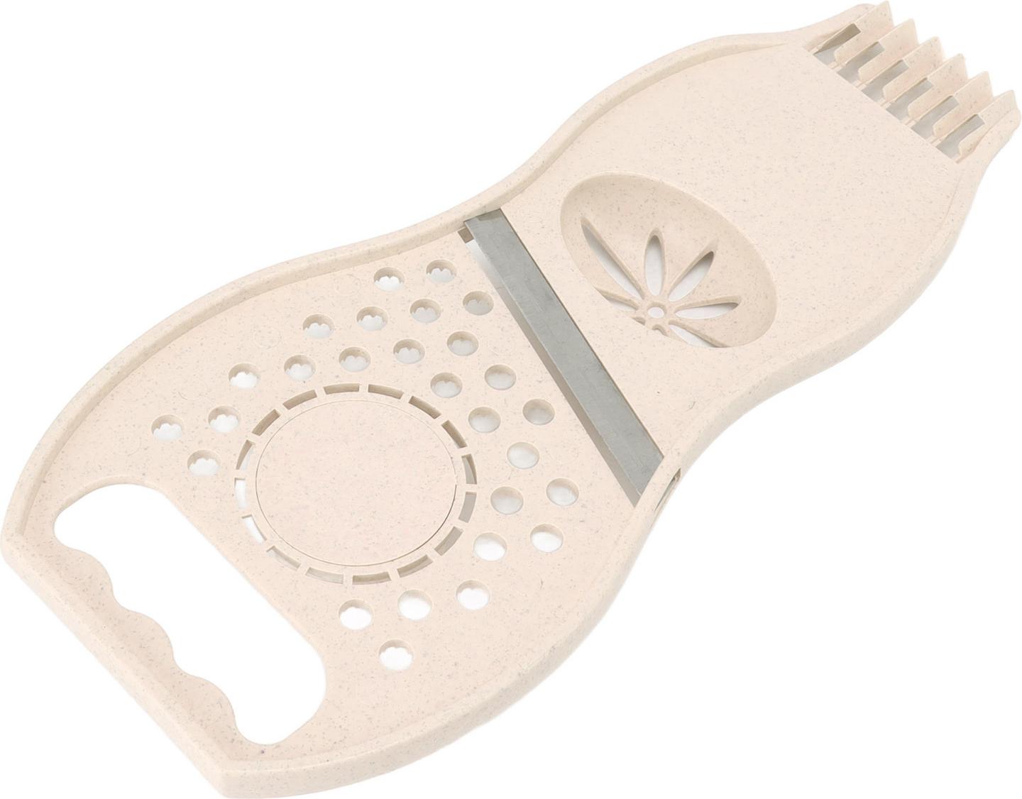 Cocosity Obst -Parer -Zitronen -Squeezer 3 in 1 Multi -Funktion Edelstahl Anti -Rost -Gemseschneider Beige