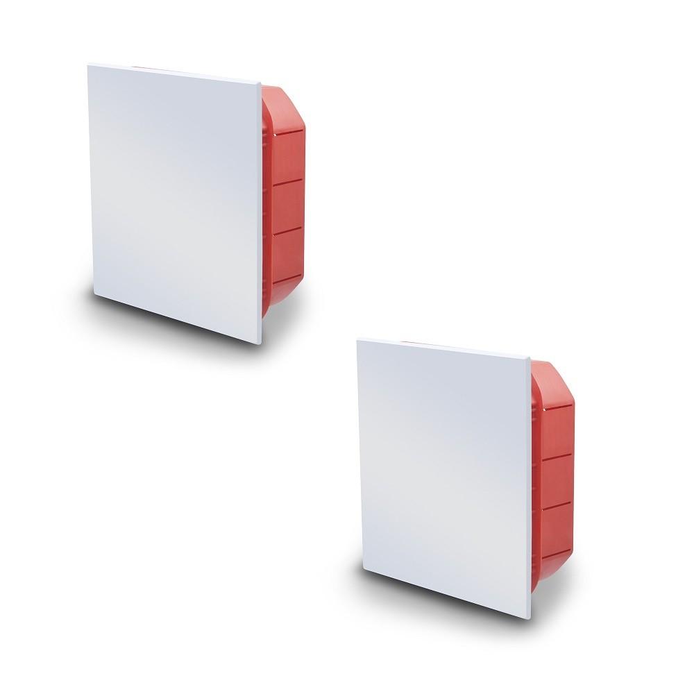 2x ARLI Unterputz Abzweigdose 130x130x55 mm IP40 – Klemmkasten mit Deckel für Elektroinstallation halogenfrei 12040