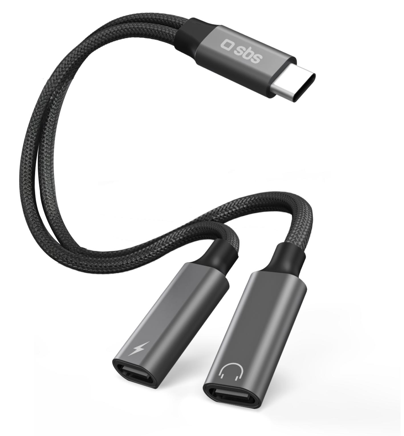 SBS USB-C-Adapter für gleichzeitiges Laden und Audio TEADATYCHARGETYCK