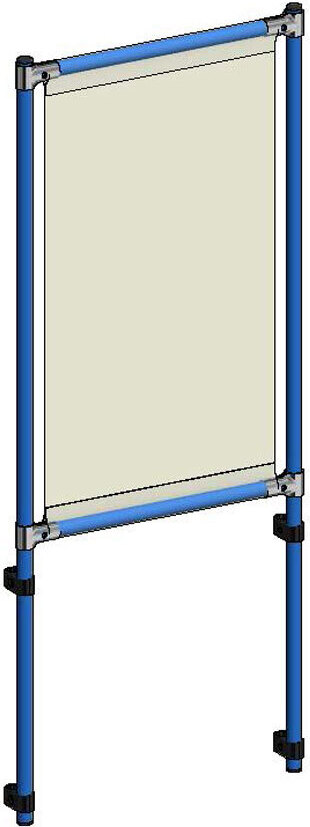 Fetra Zubehör Anbausatz Infektionsschutzrahmen für Modelle 5834, 5836, 5844, 5934