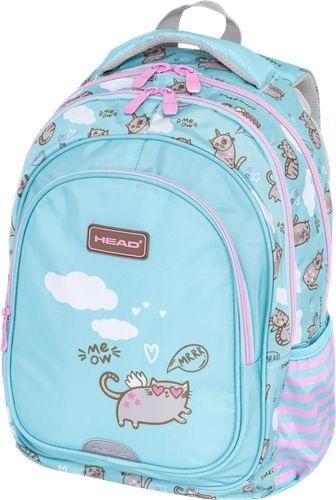 astra papiernicze 3-Kammer-Rucksack Head Meow Mintgrn (Schul- und Schrein - Ruckscke)