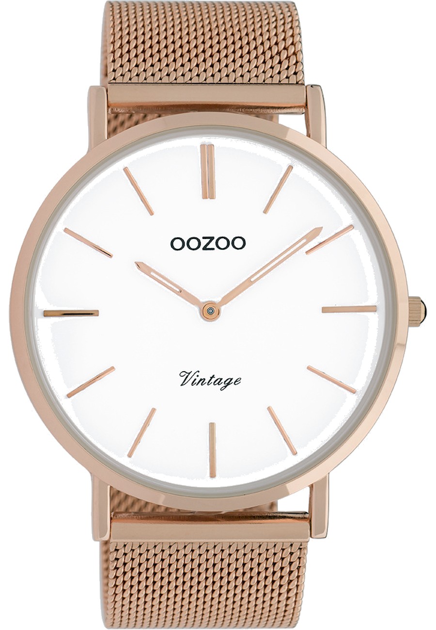 Oozoo - Dámske hodinky - C9916 - Ružové zlato biele